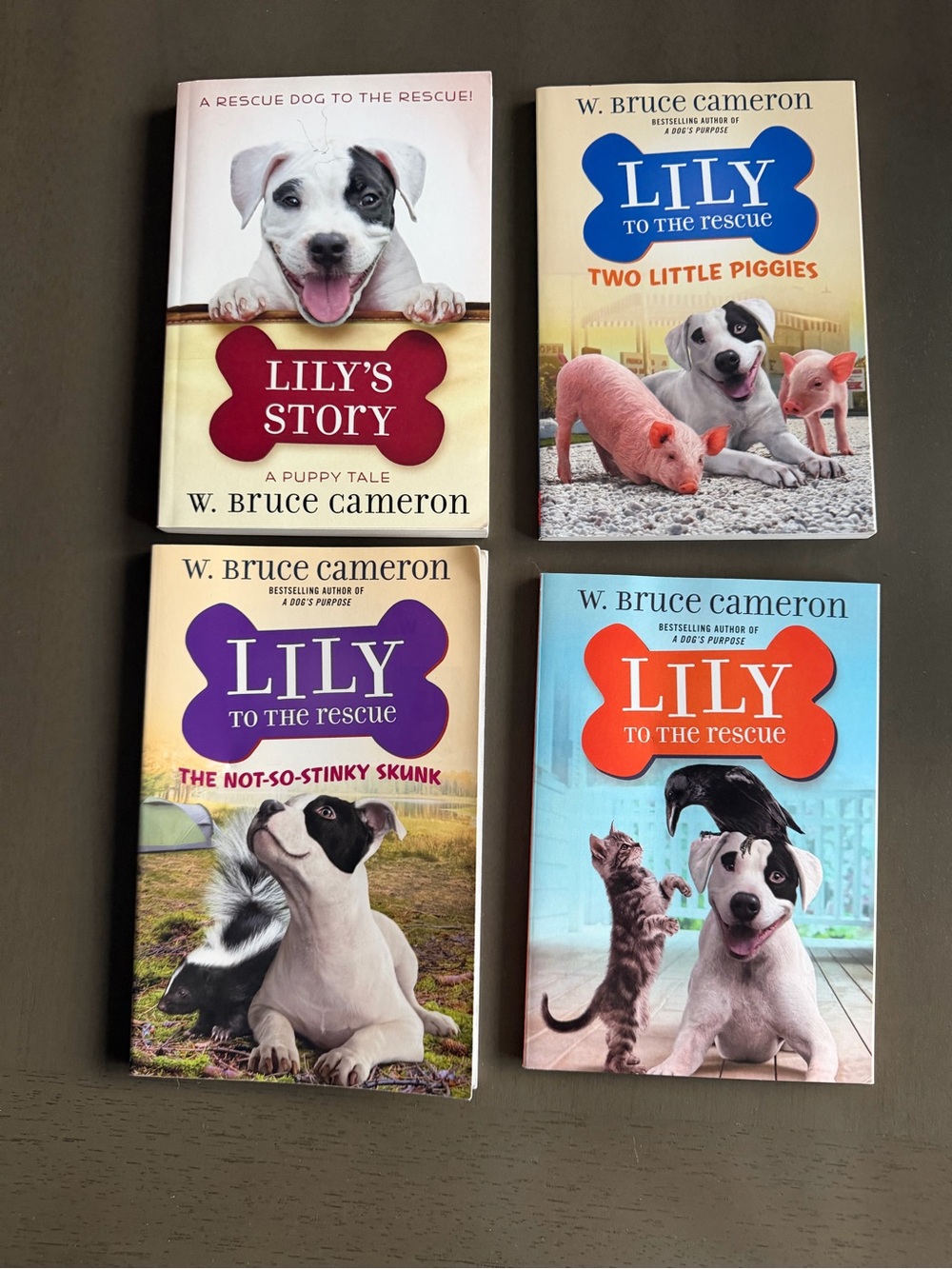 Lily to the Rescue Book Set - W. Bruce Cameron - White & Black Puppy Covers